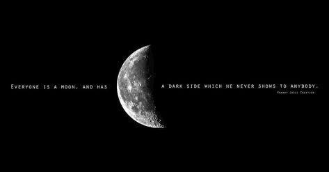 half moon quotes dark side Half Moon Captions, Half Moon Quotes, Moon Quotes Short, Sky Captions, Moon Beauty, Desktop Wallpaper Quotes, Baby Moon, Moon Quotes, Dark Landscape