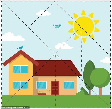 DIY puzzles: Cut up a picture (or use this one above) to make a jigsaw for your little ones Puzzle Pictures Ideas, Tema Rumahku Untuk Tk, Puzzle Anak Tk, Diy Puzzle For Kids, Puzzle Drawing, Preschool Puzzles, Picture Puzzle, Puzzle For Kids, Diy Puzzles