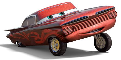 Ramone in red - Cars Pixar Animated Movies, Cars Disney, Pit Crew, Bike Pic, Promotional Image, Cars 3, Cars 2, Custom Paint Jobs, Car Illustration