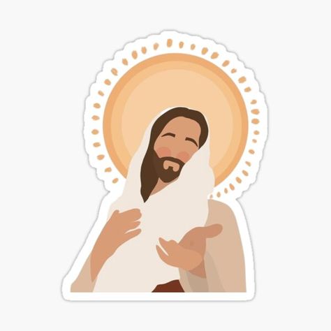 "Jesus, Trust Me" Sticker for Sale by 337unlimited | Redbubble Jesus Stickers, Catholic Stickers, Jesus Love Images, Stickers Jesus, Jesus Wall Art, Jesus Drawings, Sticker Design Inspiration, Cute Phrases, Me Sticker