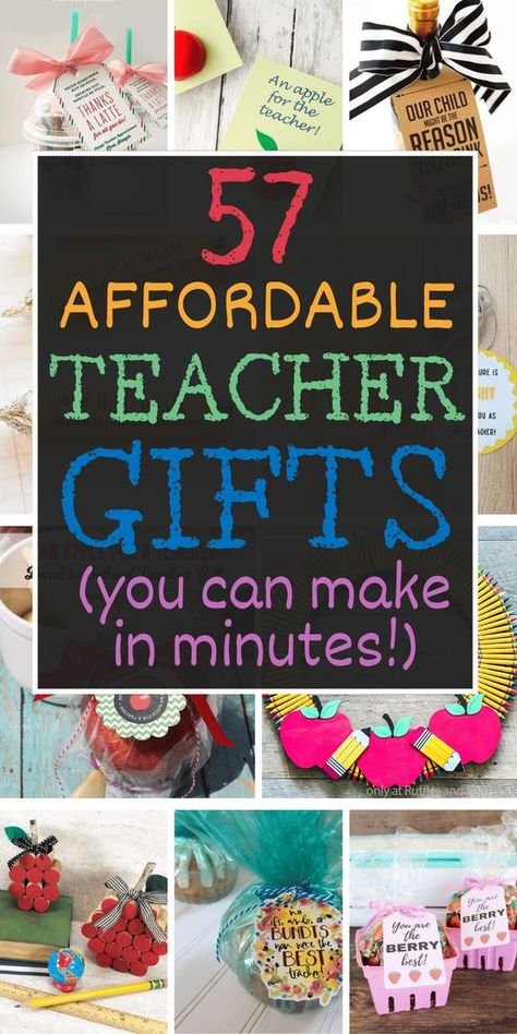 57 Easy DIY Teacher Gifts (inexpensive homemade gift ideas!) #teachergifts  #teachergiftideas  #teacherappreciationgifts  #teacherappreciationweek #gradgifts, #graduationgiftideas, #highschoolgraduationgiftideas, #graduationgifts. https://whispers-in-the-wind.com/top-10-graduation-gift-ideas/?teacher Cheap Teacher Gift Ideas, Gifts For Teacher Appreciation Week, Homemade Gift For Teacher, Teachers Appreciation Ideas Diy, Small Gifts For Teachers Appreciation, Teacher Goodie Bags Appreciation Gifts, Teacher Gifts Homemade, Teacher Appreciation Gifts Homemade, Teacher Appreciation Gifts On A Budget