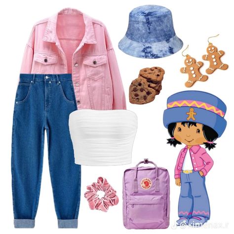 Ginger Snap Strawberry Shortcake Costume, Ginger Snap Costume, Cartoon Inspired Outfits, Strawberry Shortcake Inspired Outfit, Strawberry Shortcake Halloween Costume, Strawberry Shortcake Outfits, Strawberry Shortcake Costume, Strawberry Shortcake Characters, Creative Outfits