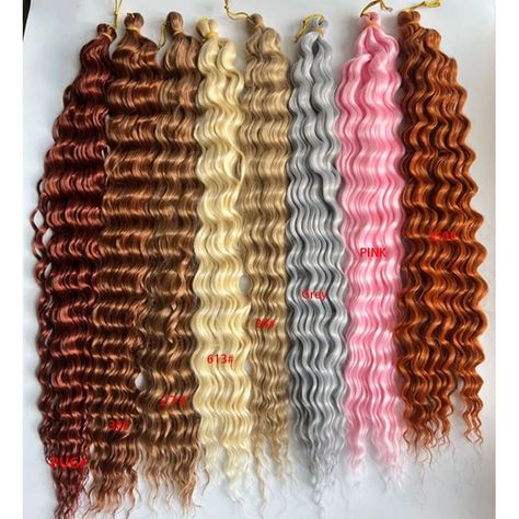 🤗 Available Colors for deep wave extension on pre-order ✅ lengths- 22 , 30 ✅ price- 3000 ( pre-order) ✅ over 30+ colors available ✅ shipping fee included ✅ Duration 45-60days . . . . . . . . . . . . . . . . . . . . . . . . . . . . . . . . . . . . . french curls extension french curls braids salon in lekki french curls extension in Lagos french curls extension in Abuja bone straight extensions bone straight hair #frenchcurlsbraids #hairstylistinlagos #frenchcurlsinlagos #curlybraids French Curls Braids Color 30, French Curls Braids, Straight Extensions, Bone Straight Hair, French Curls, Curls Braids, Cornrows Braids For Black Women, Curly Braids, French Curl