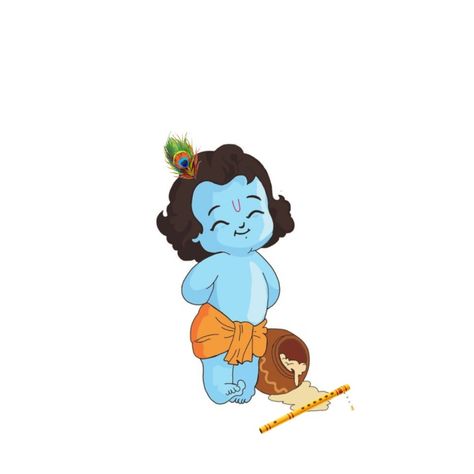 Littel Krishna Cartoon, Kanha Illustration, Little Krishna Aesthetic, Baby Krishna Drawing, Little Krishna Cartoon, Cute Krishna Painting, Cute Little Krishna Drawing, Cartoon Krishna, Cute Krishna Drawing