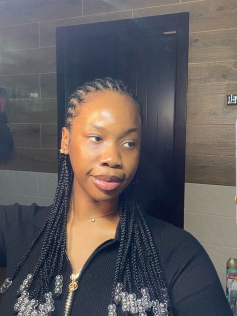 Short Straight Back With Beads, Straightback Cornrows Braids With Beads, Short Straight Back Cornrows With Beads, Straight Back Cornrows With Beads, Straight Backs With Beads, Cornrow With Beads, Cornrows With Beads, Small Cornrows, Straight Back Cornrows