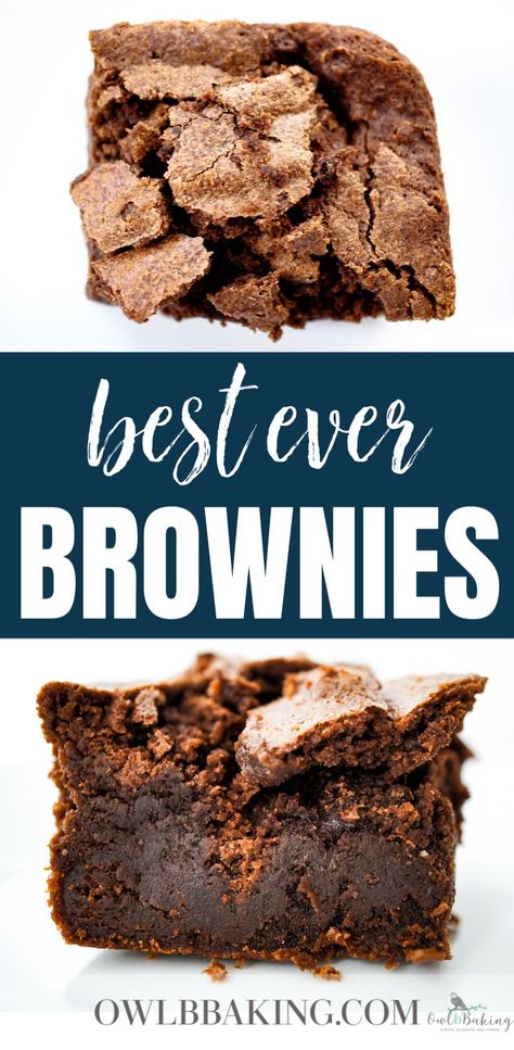 Best Ever Brownies should be thick, fudgey, chewy, good edges and a flaky top. This easy brownie recipe is the best out there; you’ll never go back to the box mix again! Ricotta Scones, The Best Brownie Recipe, Perfect Brownie Recipe, Blueberry Ricotta, Best Ever Brownies, Cheesecake Brownie, Fudgy Brownie Recipe, Perfect Brownies, Best Brownie Recipe