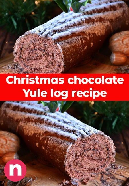 Don't fancy a Christmas cake or a Christmas pudding? A chocolate Yule log is a great alternative, and one the kids will love! Log Cake Recipe, Chocolate Yule Log Recipe, Yule Log Cake Recipe, Yule Log Recipe, Christmas Yule Log, Chocolate Yule Log, Yule Log Cake, Log Cake, Yule Log