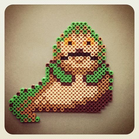 Star Wars Pixel Art, Facebook Analytics, Geeky Craft, Pixel Beads, Jabba The Hutt, Star Wars Diy, Art Perle, 8bit Art, Hama Beads Design