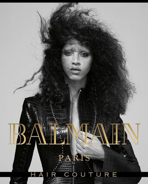 Noemie Lenoir fronts Balmain Hair Couture's fall-winter 2017 campaign Balmain Hair Couture, Balmain Couture, Noemie Lenoir, Balmain Hair, Hair Couture, Paris Hair, Balmain Fashion, Couture Hairstyles, Editorial Hair