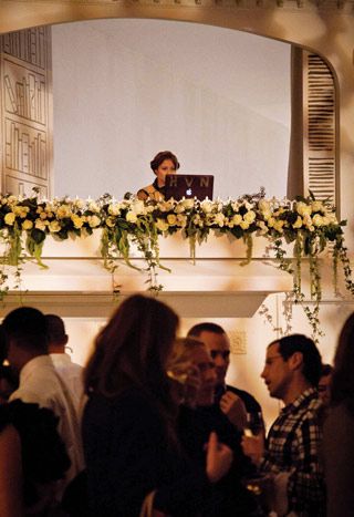 At the preview of the Jason Wu for Target collection in January, DJ Harley Viera-Newton’s raised booth was surrounded by... Wedding Dj Booth, Event Installation, Dj Stand, French Balcony, Parisian Street, Event Design Inspiration, Dj Booth, Event Inspiration, Window Boxes