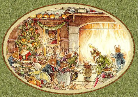 British artist & author Jill Barklem (1951-2017) of Brambly Hedge • bramblyhedge.com • @bramblyhedgeofficial on Instagram Jill Barklem, Brambly Hedge, Winter Illustration, Winter's Tale, Cute Mouse, Woodland Creatures, Beatrix Potter, Childrens Illustrations, Book Illustration