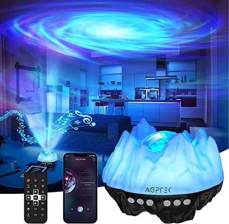 Compared with the irregular light shape of other star projectors on the market, our AGPTEK galaxy projector has a more sci-fi nebula shape and a more dreamy galaxy shape, Letting you really feel yourself in the universe Aurora Projector, White Noise Sound, Galaxy Projector, Galaxy Lights, Music Speakers, Night Light Projector, Star Projector, Bedroom Ceiling, Soothing Sounds