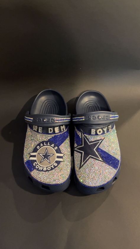 Customized Crocs by Majorbandscharms. Made to order. Dodger Crocs, Blue Bling Crocs, Limited Edition Crocs, Blinged Crocs, Mens Dallas Cowboys Crocs, Dallas Cowboys Shoes Fanatics ®, Clogs Shoes, Dallas Cowboys, White Oak