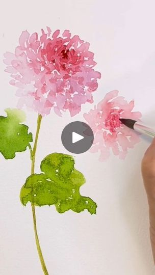 4.6K views · 149 reactions | Watercolor Dahlia flowers painting #watercolorpainting #art #dahlia | LINDAartdiary | Taylor Swift · You’re Losing Me (From The Vault) Dahlia Watercolor, Art Tutorials Watercolor, Watercolor Flowers Tutorial, Watercolor Sketchbook, Watercolor Flower Art, Dahlia Flower, Watercolor Pencils, Delphinium, Birthday Flowers