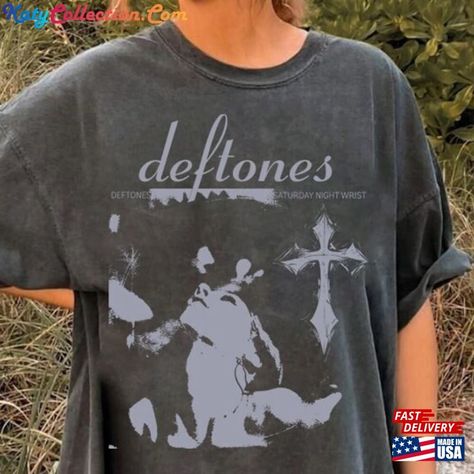 Comfort Color Deftones Vintage Tee Tour Shirt Retro Classic Hoodie Check more at https://katycollection.com/product/comfort-color-deftones-vintage-tee-tour-shirt-retro-classic-hoodie/ Deftones Hoodie, Deftones Shirt, Tuff Fits, Shirt Logo Design, Diy Sweatshirt, Tomboy Style Outfits, Retro T Shirt, Comfort Color, Band Shirts