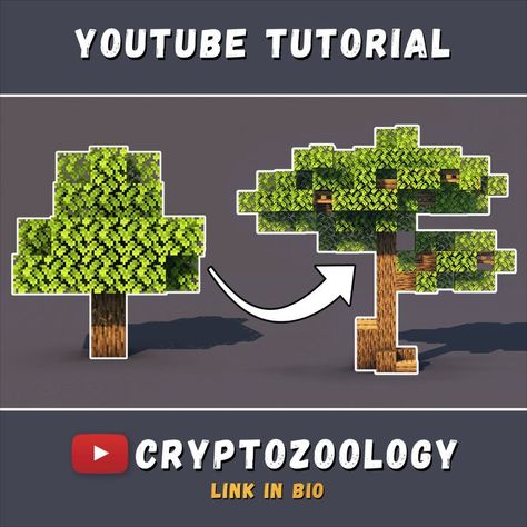 Check out the tutorial for these custom trees on my YouTube! Trees In Minecraft, Minecraft Plants, Apocalypse Landscape, Tree Building, Map Minecraft, Bangunan Minecraft, Minecraft Farm, Big Trees, Pokemon Poster