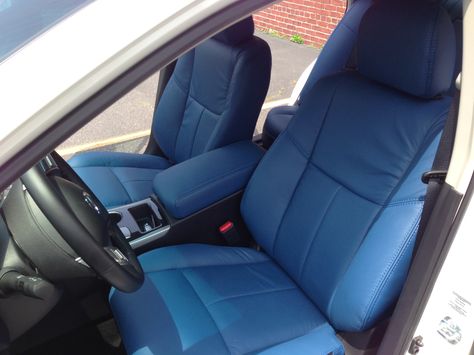 Blue leather interior. Light Blue Car Interior, Blue Car Interior Decor, Cars With Blue Interior, Dark Blue Car Interior, Blue Seat Covers, Dashboard Covers, Chevy S10, Chevy Avalanche, Fashion Illustration Sketches