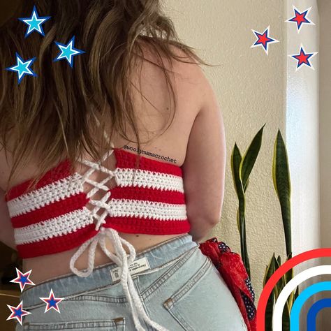 what is everyone doing for 4th of July? I’m excited to have an extra day that my husband can spend with us 🎆 he actually inspired me to design this Americana top that I started probably about a year ago today, & i just finished about a month ago lol. So thank you Anthony😊😘 Pictured: Stars & Stripes Bralette (free pattern 🔗 in bio) This pattern is size inclusive! #crochetinspo #4thofjulycrochet #crochet4thofjuly #patrioticcrochet #freecrochetpatternonmyblog #crochethaltertop #handmade #slow... Halloween Cardigan, Bucket Hat Pattern, The Olympic Games, Crochet Tops Free Patterns, Crochet Bralette, Red Yarn, Crochet Halter Tops, Basic Crochet Stitches, Halloween Crochet