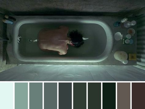 Film Moodboard Color Palettes, Color Theory In Film, Movie Color Grading, Cinematic Color Palette, Film Color Palette, Color In Film, Movie Color Palette, Requiem For A Dream, Cinema Colours