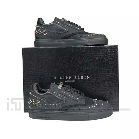 Black Casual Shoes, Casual Shoe, Kids Collection, Philipp Plein, Fashion Luxury, Black Casual, Street Fashion, Luxury Handbags, All Black Sneakers