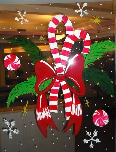 Christmas Graphics Free, Painted Window Art, Painting On Glass Windows, Christmas Window Painting, Snow Trees, Tree Scene, Window Drawing, Christmas Window Decorations, Merry Christmas Decoration