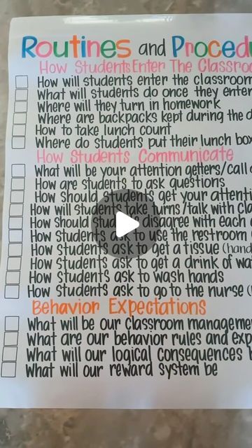 Mrs. Ahmad on Instagram: "First week of school MUSTS: go over all of your classroom routines and procedures! 
Love my posters, they work as a checklist and visual for the kids! 
And trust me when I say, you’ll have to go over these regularly throughout the school year! 

#backtoschoolwithheart #secondgradeteacher #teacherbloggers #gilbertarizona" Lunch Count, Routines And Procedures, Classroom Routines And Procedures, Turn And Talk, Classroom Routines, First Week Of School, Second Grade Teacher, First Week, School Teacher