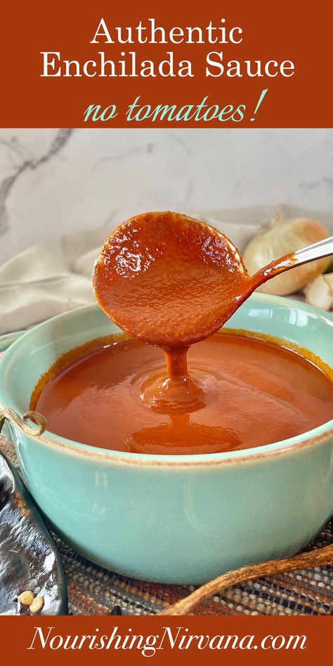 Authentic Guajillo Enchilada Sauce — Nourishing Nirvana Authentic Mexican Enchilada Sauce, Guajillo Enchilada Sauce, Vegan Enchilada Sauce, Authentic Enchilada Sauce, Guajillo Sauce, Mexican Enchiladas, Vegan Enchiladas, Recipes Authentic, Low Sodium Soy Sauce