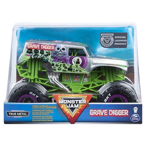 Grave Digger Birthday Party, Digger Birthday Party, Monster Truck Birthday Party Ideas, Grave Digger Monster Truck, Monster Truck Toys, Grave Digger, You Monster, Monster Jam, Play Vehicles