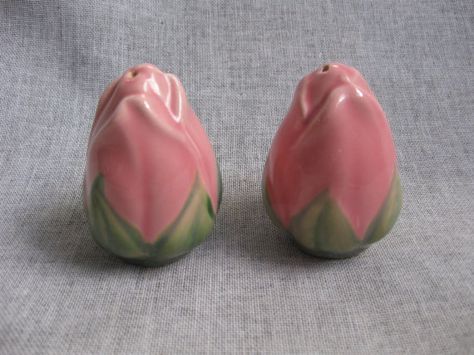 Gladding McBean GMB/Franciscan Desert Rose Salt & Pepper Shakers Desert Rose Dishes, Rose Salt, Franciscan Ware, Rose Arbor, Franciscan Desert Rose, Pink Desert, Salt And Pepper Set, Small Rose, Desert Rose