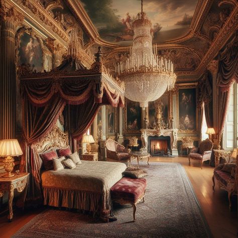 Royal Chambers, Hotel Room Design Plan, Castle Bedroom, Royal Bedroom, Castle Rooms, Victorian Bedroom, Victorian Aesthetic, Palace Interior, Princess Room