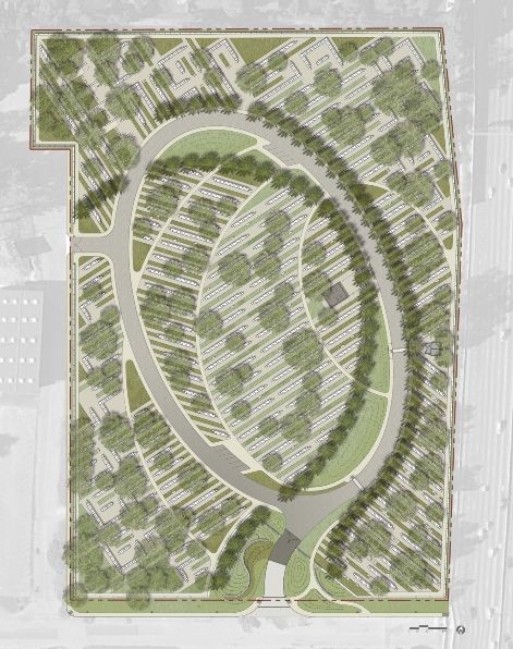 Cemetery Landscape Architecture, Cemetery Landscape Design, Cemetery Layout, Memorial Park Design, Cemetery Landscape, Cemetery Architecture, Cemetery Garden, Cemetery Design, Site Development Plan