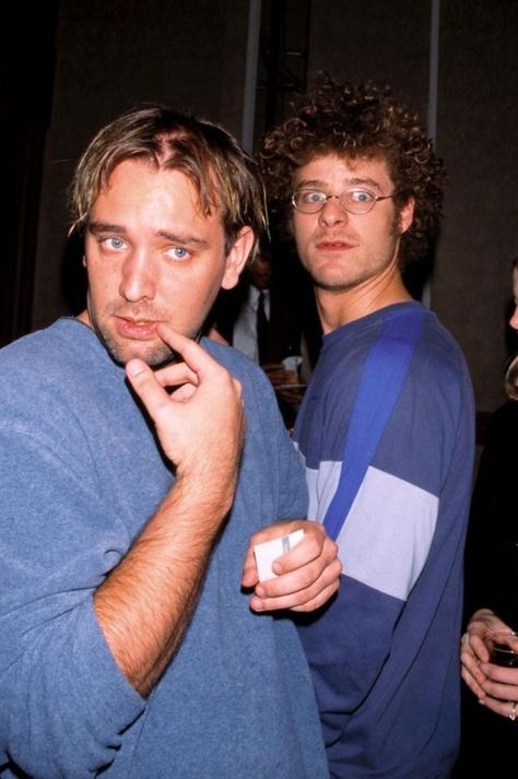 Matt Stone And Trey Parker 90s, Trey Parker 90s, Trey Core, Matt Parker, South Park Creators, Trey Parker Matt Stone, Celebrity Film, Trey Parker, Goth Kids