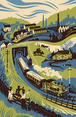 Railway Illustration, Edith Nesbit, Famous Illustrators, The Railway Children, Maps Design, Illustration For Children, Train Illustration, Train Design, Mid Century Illustration