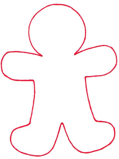 Christmas Crafts - Print your Gingerbread Man Template at AllKidsNetwork.com Gingerbread Man Template, Juleverksted For Barn, Gingerbread Crafts, Felt Crafts Christmas, Preschool Christmas, Navidad Diy, Craft Printing, Felt Christmas Ornaments, Christmas Templates