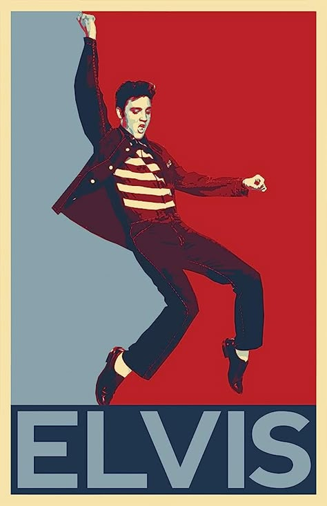 Amazon.com: Elvis Presley Illustration - Rock and Roll Music Icon Pop Art Poster Print (11x17 inches): Posters & Prints Elvis Presley Posters, Rock And Roll Music, Elvis Art, Party 2023, Hope Poster, Elvis Presley Photos, Horror Picture Show, Pop Art Posters, Rock N Roll Music