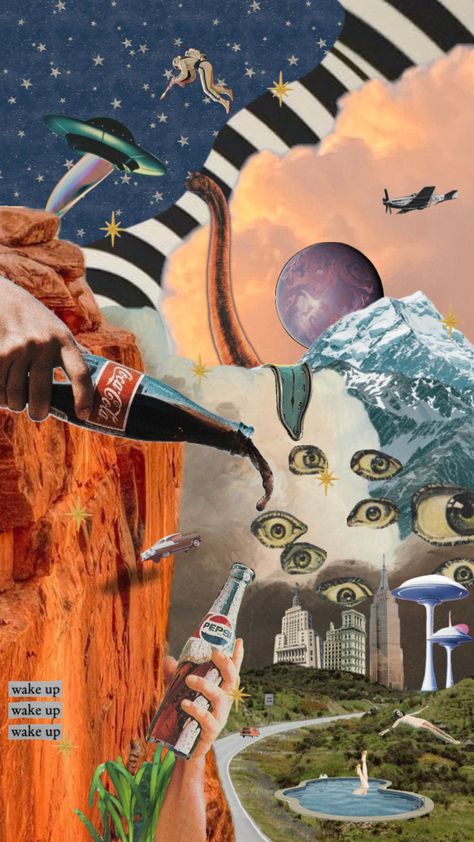 Space Age Aesthetic, Vintage Space Art, Funky Aesthetic, Surrealist Collage, Vintage Collage Art, Star Trek Wallpaper, Star Treck, Surreal Collage, Creepy Pictures