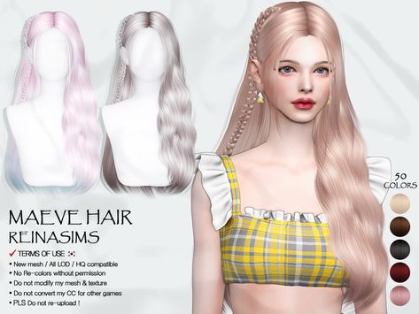 Onyx Hair, Ts4 Hair, Mesh Texture, Mod Hair, The Sims 4 Skin, Nikki Sims, Sims Free Play, Pelo Sims, Sims 4 Dresses