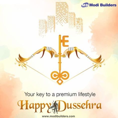 Dussehra is a reminder that even in the darkest times, light will always prevail. Wishing you all a very Happy Dussehra! : #modibuilders #dussehra #happydussehra #dussehrafestival #lordram #dussehrawishes #dussehra2023 #victoryoftruth #ravan #blessed Dussehra Creative Poster Real Estate, Real Estate Dussehra Creative Ads, Properties Of Matter, Happy Dussehra, Property Investment, Real Estate Company, Site Visit, Real Estate Development, Affordable Housing