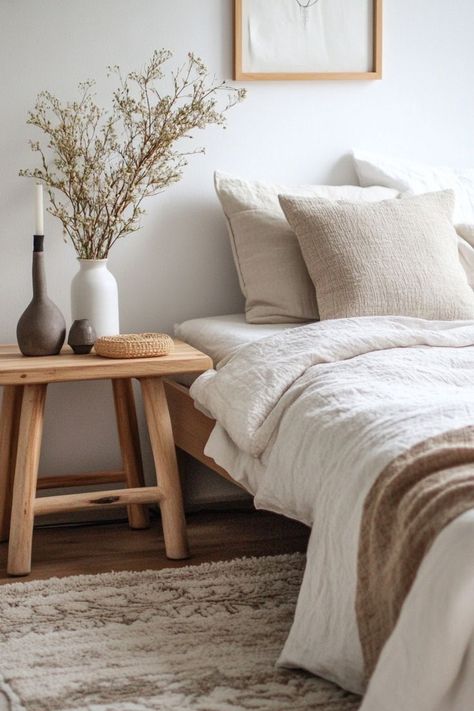 Create a Serene Retreat with Scandinavian Bedroom Inspirations 🛏️✨ Design a peaceful and minimalist bedroom inspired by Scandinavian decor. Embrace clean lines, neutral colors, and cozy textiles for a relaxing space. 🌿🏡 #ScandinavianBedroom #HomeDecor #MinimalistDesign #BedroomInspo Scandinavian Bedroom Minimalist, Scandinavian Bedroom Design, Bedroom Inspiration Cozy, Scandinavian Design Bedroom, Cozy Hygge, Relaxing Space, Aesthetic Cozy, Scandinavian Bedroom, Scandinavian Decor