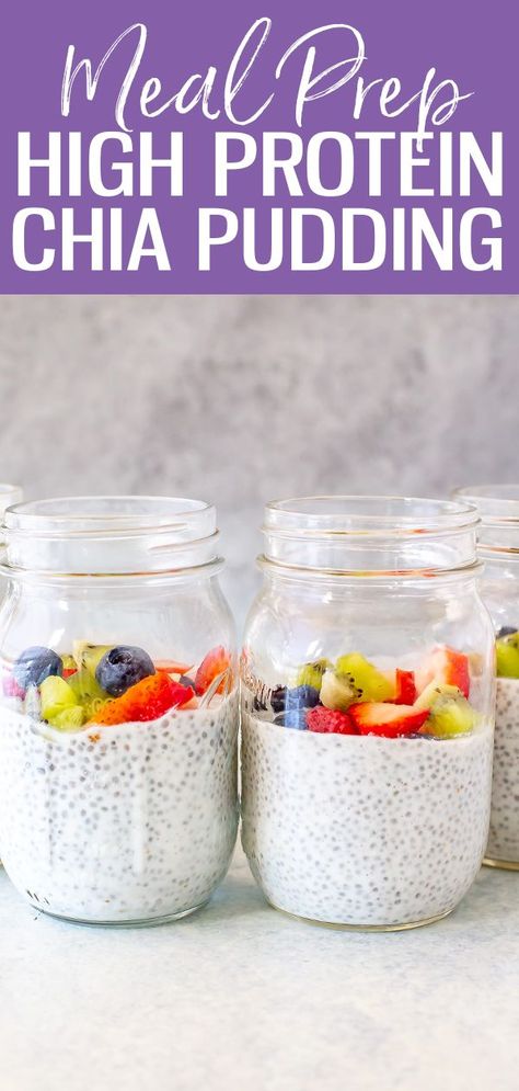 High Protein Chia Pudding, Protein Chia Seed Pudding, Protein Chia Pudding, Chai Pudding, Chia Yogurt, What Is Healthy Food, Healthy Foods To Make, Healthy Food Habits, Food Advice