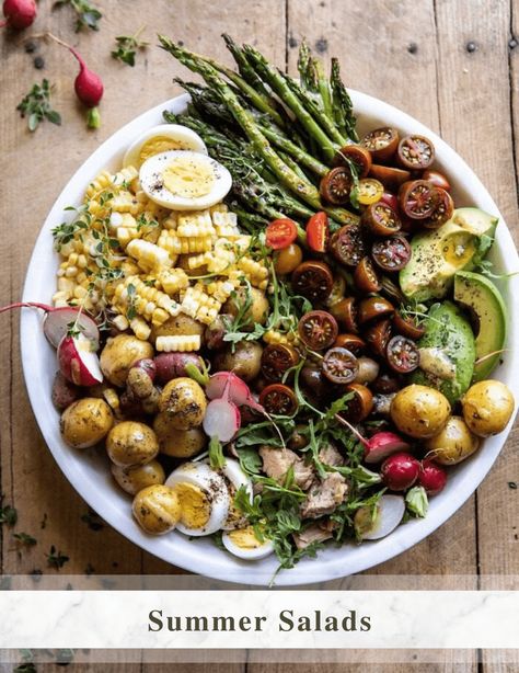 HBH Meal Plan: Summer Salads Half Baked Harvest Salad, Salad Nicoise, Salad Taco, Salad Macaroni, Salad Kale, Summertime Salads, Harvest Salad, Nicoise Salad, Salad Pasta