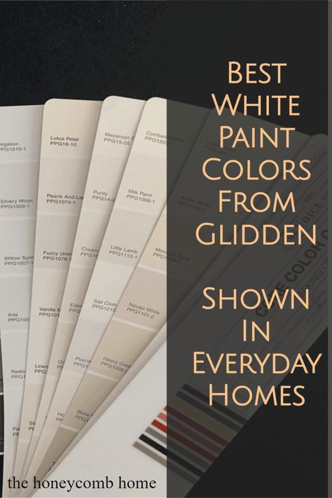 The best of Glidden's white paint colors, shown in everyday homes! Glidden Farmhouse Paint Colors, Glidden Paint Colors Neutral, Home Depot Paint Colors, Glidden Paint Colors, Best White Paint Colors, Off White Paint Colors, Glidden Paint, Home Depot Paint, Antique White Paints