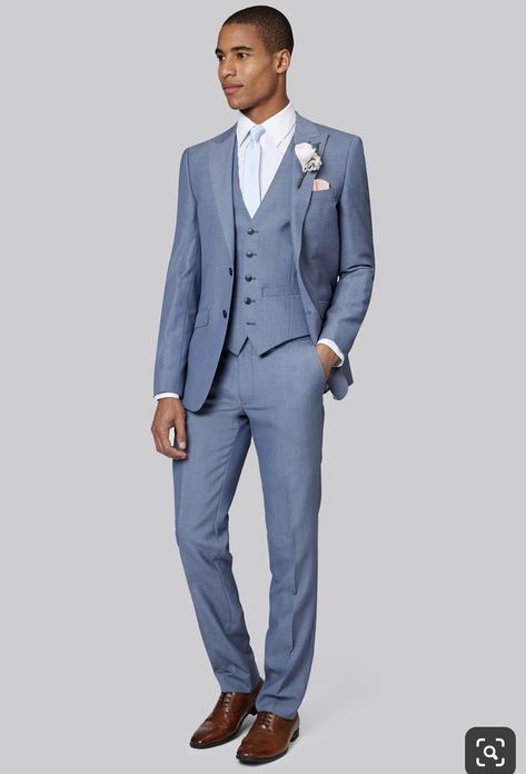 Blue Suit Summer Wedding, Hire Cut, Groom Suit Navy, Pastel Blue Wedding, Men Suits Blue, Blue Tux, Lounge Suit, Summer Suits Men, Groom Suits