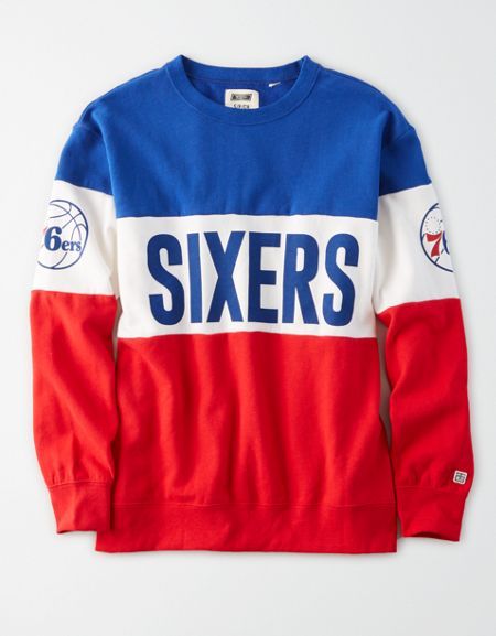 Tailgate Women's Philadelphia 76ers Colorblock Sweatshirt 76ers Outfit Women, Colorblock Sweatshirt, Nba Outfit, Dropped Shoulder Sweatshirt, Color Block Sweatshirt, Free Jeans, Jersey Outfit, Camo Shirts, Philadelphia 76ers