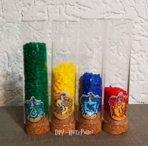 Harry Potter House Cup Points, Diy Harry Potter House Points, House Points Display, Harry Potter House Points, Slytherin Bedroom, Harry Potter House Colors, Hp Wedding, Harry Potter Bedroom Decor, Harry Potter Theme Birthday