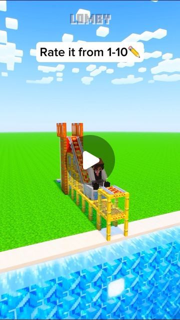 Lomby on Instagram: "Water Slide🛝
#minecraft #minecrafthacks #minecraftbuilds #minecraftbuilding #minecrafttutorial #minecraftideas #minecraftbuildideas #minecraftbedrock #minecraftpe #minecraftbuildhacks #minecraftmodern #mc #redstone" Cool Builds In Minecraft, Minecraft Build Hacks, Minecraft Bed, Minecraft Modern, Minecraft Pe, Minecraft Tutorial, Minecraft Building, Water Slide, Water Slides