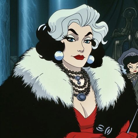 Cruella Deville Wallpaper, Corella Deville, 101 Dalmations, Cruella Deville, 101 Dalmatians, Disney Fan, Disney Fan Art, Bob Cut, Dalmatian