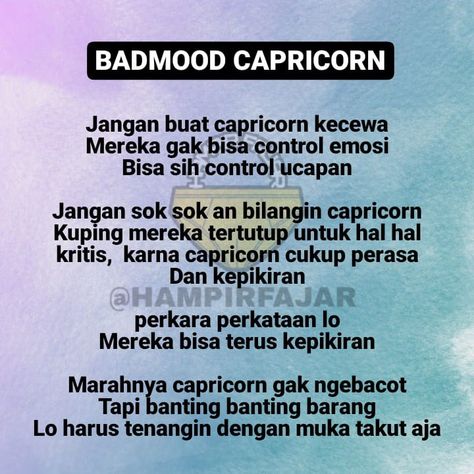 Zodiac Bingo, Capricorn Life, Capricorn Facts, Zodiac Signs Capricorn, Mbti, Zodiac Signs, Indonesia, Healing, Signs