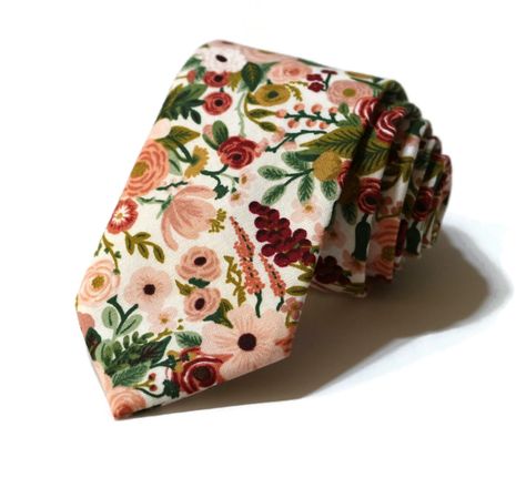 Rose Garden Party Petite Floral Necktie – HoBo Ties Rose Garden Party, Floral Tie Wedding, Coral Wedding Themes, Sage Green Tie, Sage Green Floral, Floral Necktie, Groomsmen Ties, Flower Tie, Groom Ties