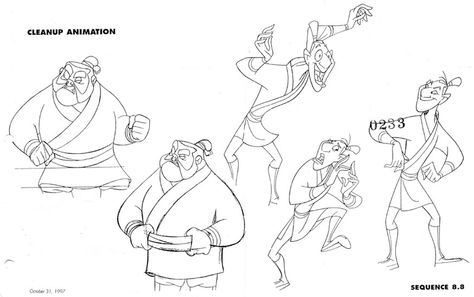 Living Lines Library: Mulan (1998) Animation Character, Character Model Sheet, Disney Concept Art, Disney Sketches, Walt Disney Animation Studios, Walt Disney Animation, Character Sketches, Character Design Animation, Character Design References